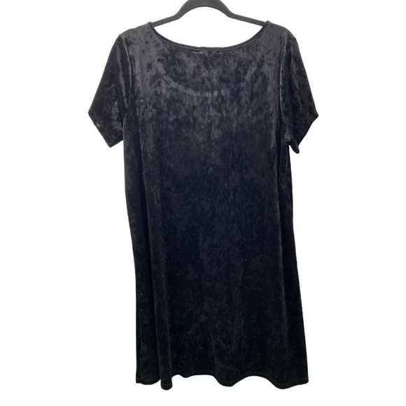 Socialite Velvet Dress Black Nordstrom Small Polyester & Spandex Short Sleeve 1X - Picture 4 of 5
